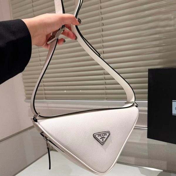 Prada Saffiano Triangle Waist Bag（Replica） - Image 7