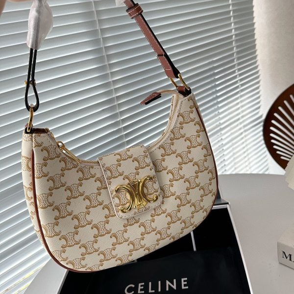 Celine Triomphe Canvas&Leather hand shoulder bag (Replica) - Image 3