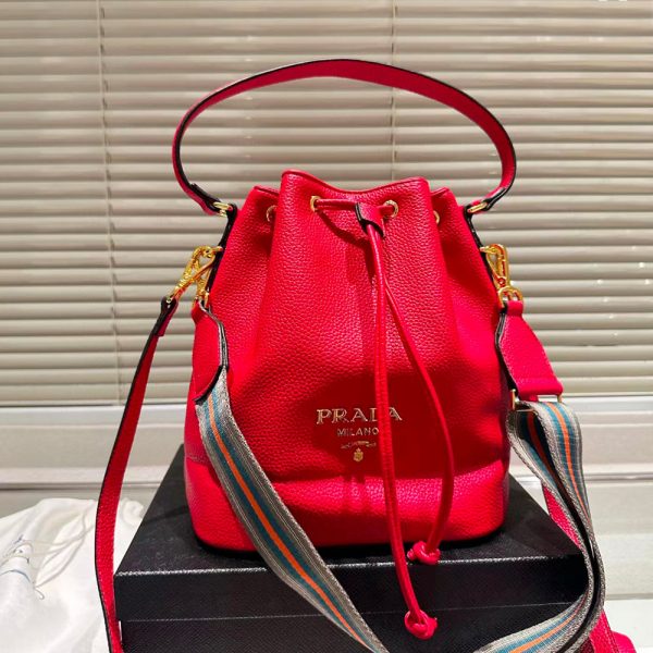 Prada Drawstring Cowhide Bag（Replica） - Image 5