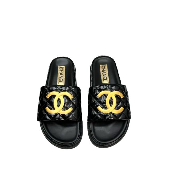 Chanel Gold Label Flat Bottom Fashion Sandals Slide（Replica）