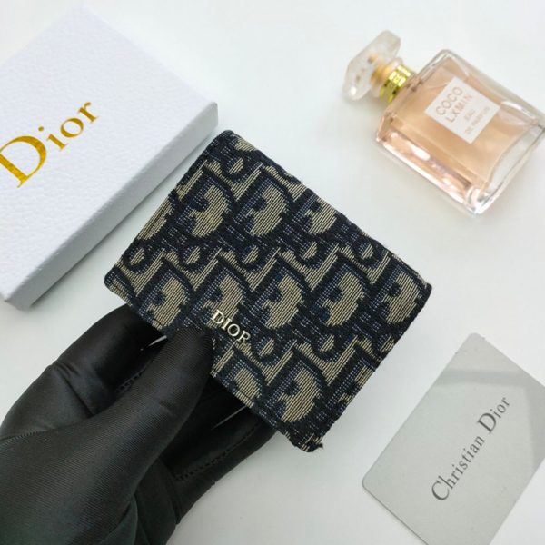 Dior Oblique Coin Card Holder Wallet(Replica) - Image 3