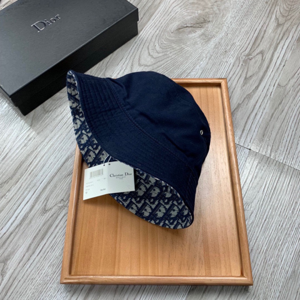 Dior Double Sided Cotton Printed Fisherman's Hat Sunhat （Replica）