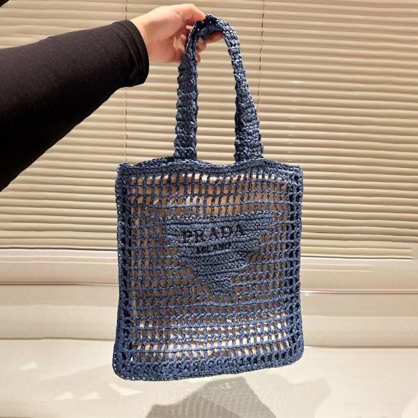 Prada Grass Woven Shoulder Bag Handbag（Replica） - Image 12