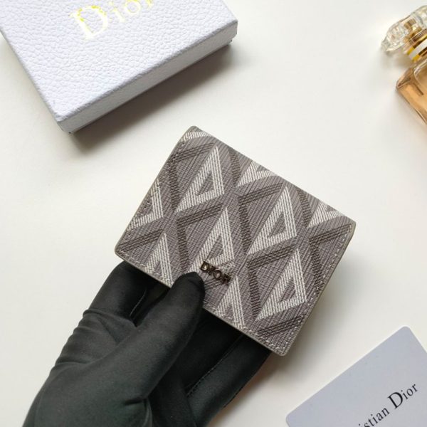 Dior Oblique Coin Card Holder Wallet(Replica) - Image 5