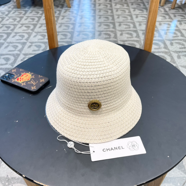 Chanel Hollow Breathable Fisherman's Hat Sunhat （Replica）