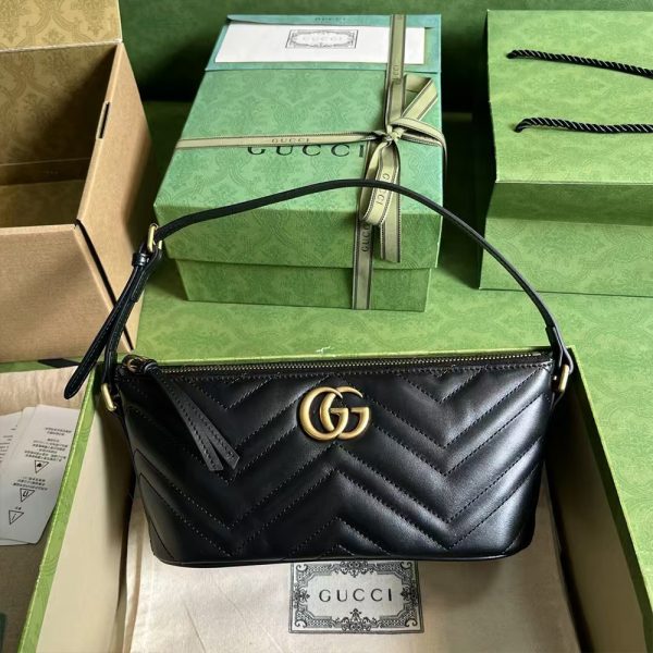 Gucci - GG Marmont Leather Shoulder Bag (Replica) - Image 3