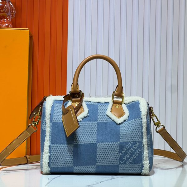 Louis Vuitton Speedy25 Denim Canvas Bag (Replica) - Image 2