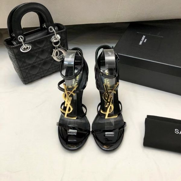 Saint Laurent YSL Cassandra 10.5cm Slide Sandal (Replica) - Image 3