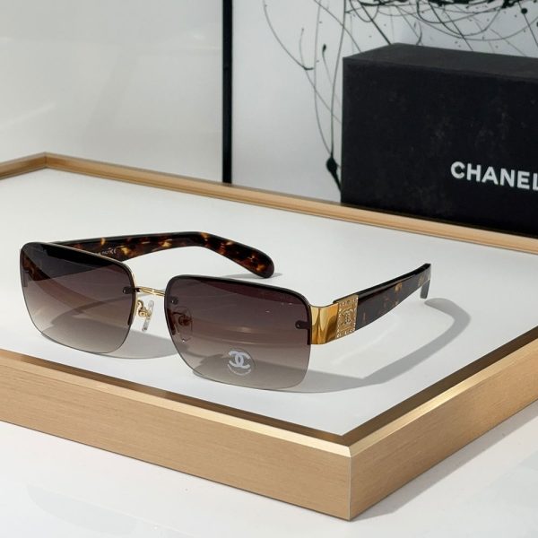 Chanel  Half frame Sunglasses Top quality （Replica） - Image 5