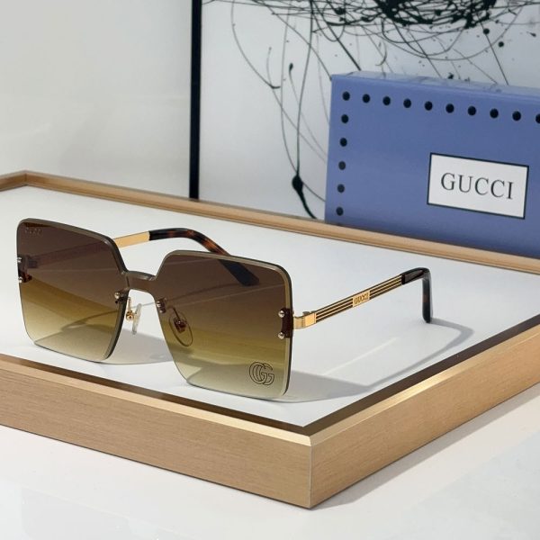 Gucci Stylish Frameless Design  sunglasses Top quality （Replica） - Image 5