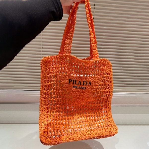 Prada Grass Woven Shoulder Bag Handbag（Replica） - Image 8