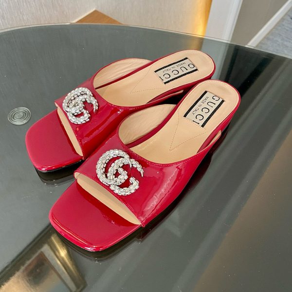 Gucci Leather Sandals  Slide Sandal (Replica) - Image 5