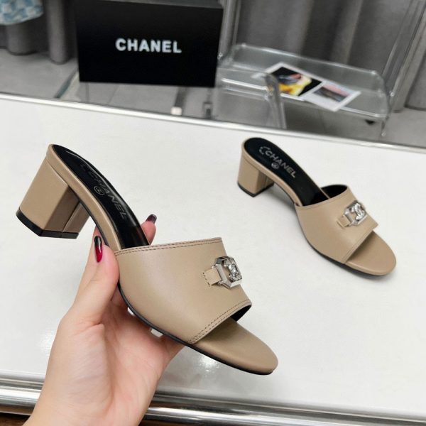 Chanel Flat Open-toed Flip-flops With Thick Heels Slide Sandal(Replica) - Image 4