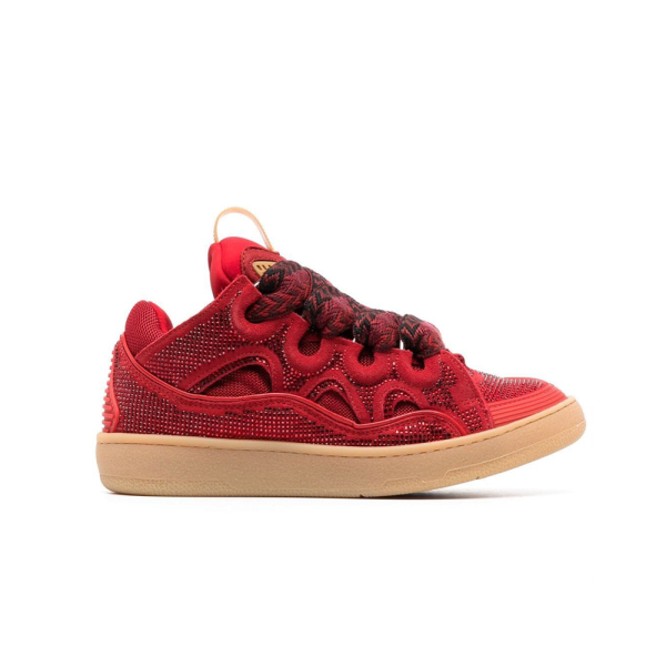 Lanvin LEATHER CURB SNEAKERS(Replica)