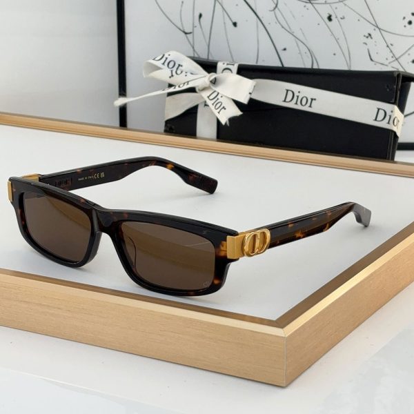 Dior Mirror Leg Stereoscopic Logo Acetate Fibre sunglasses Top quality  (Perfect Replica） - Image 5