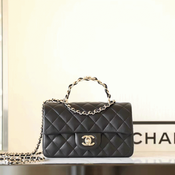 Chanel   bag with handle and flap bags （Replica） - Image 3